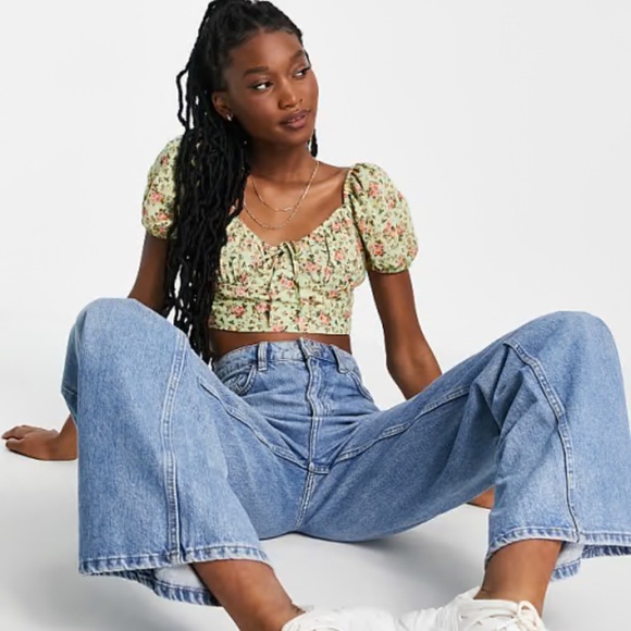 Stradivarius Line blend crop top Medium - Picture 1 of 5